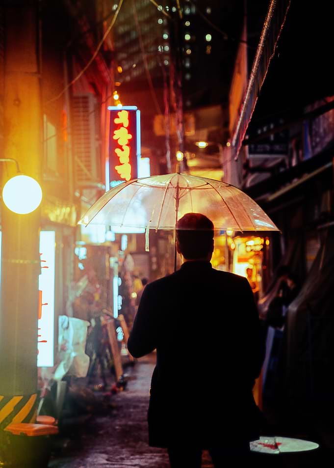 Warm Neon Rain