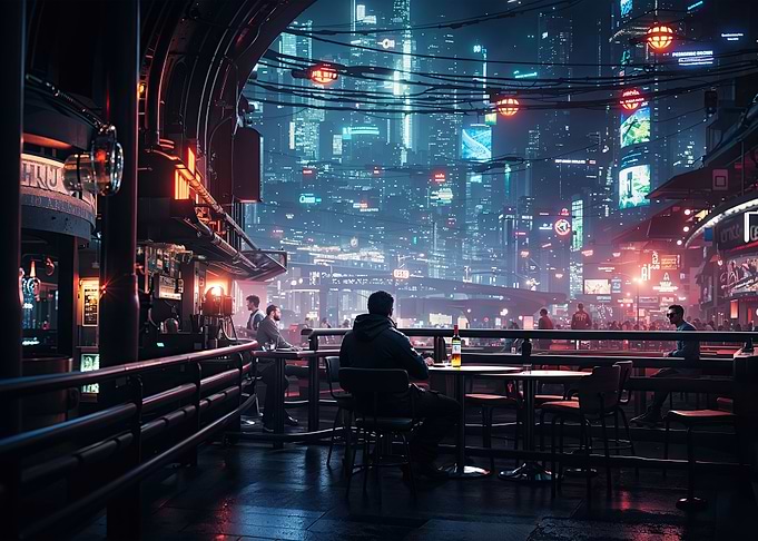 Cyber Futuristic Nightlife