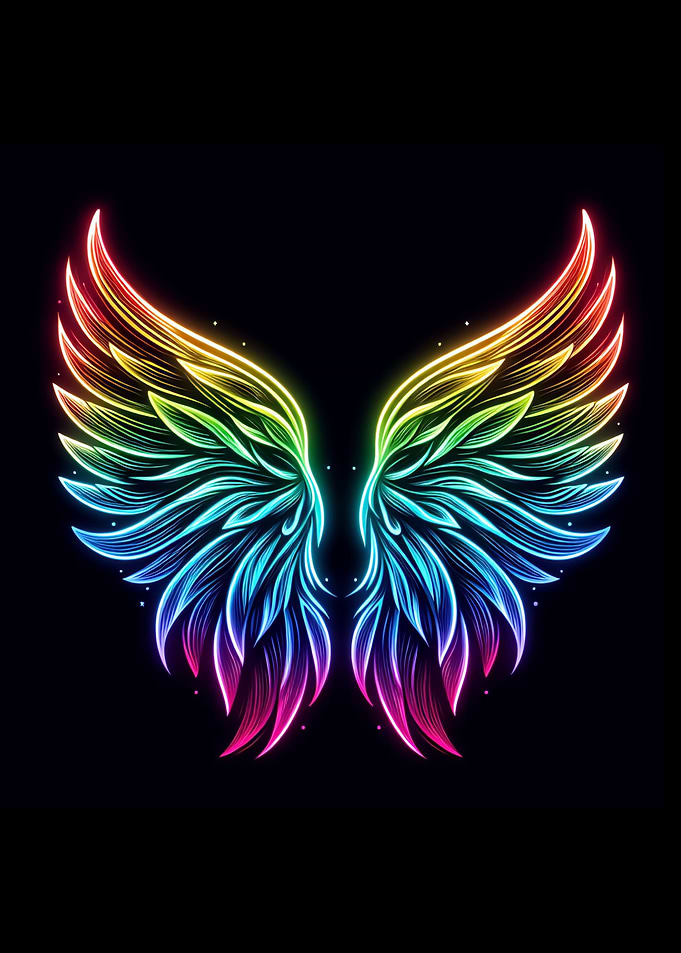 Neon Angel Wings 02