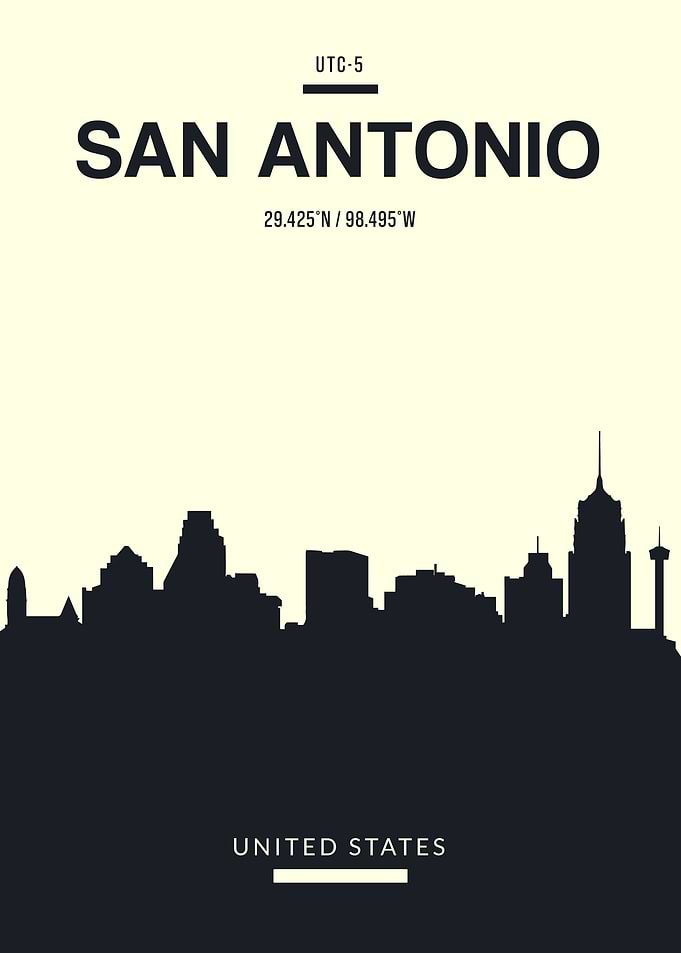 San Antonio USA Skyline