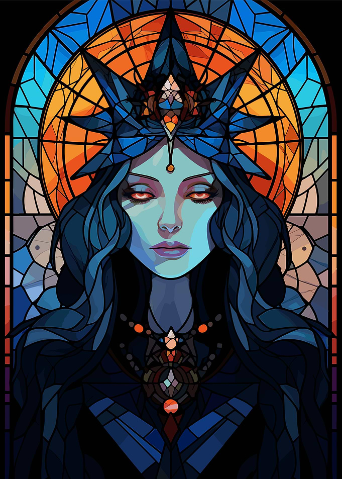 Sorceress Stained Glass