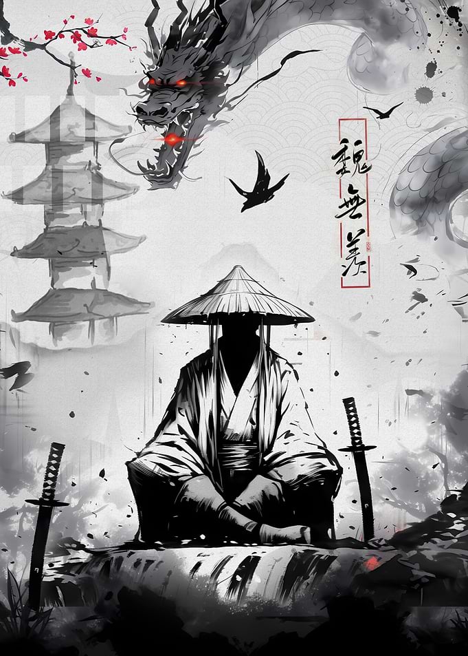 Samurai Japanese Dragon