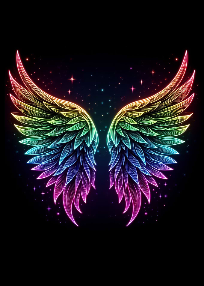 Neon Angel Wings 03