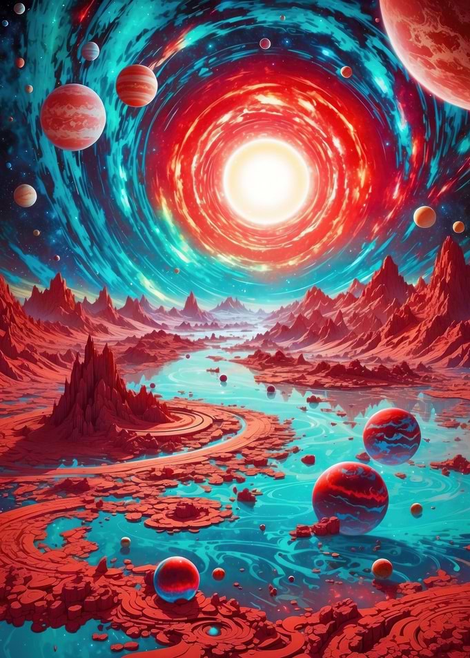 Neon Alien World