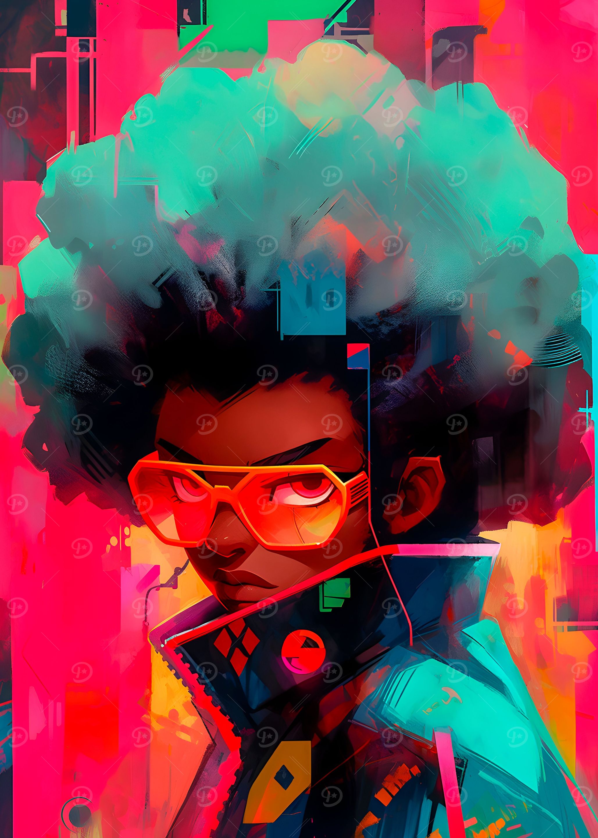 Vintage Afro Hair