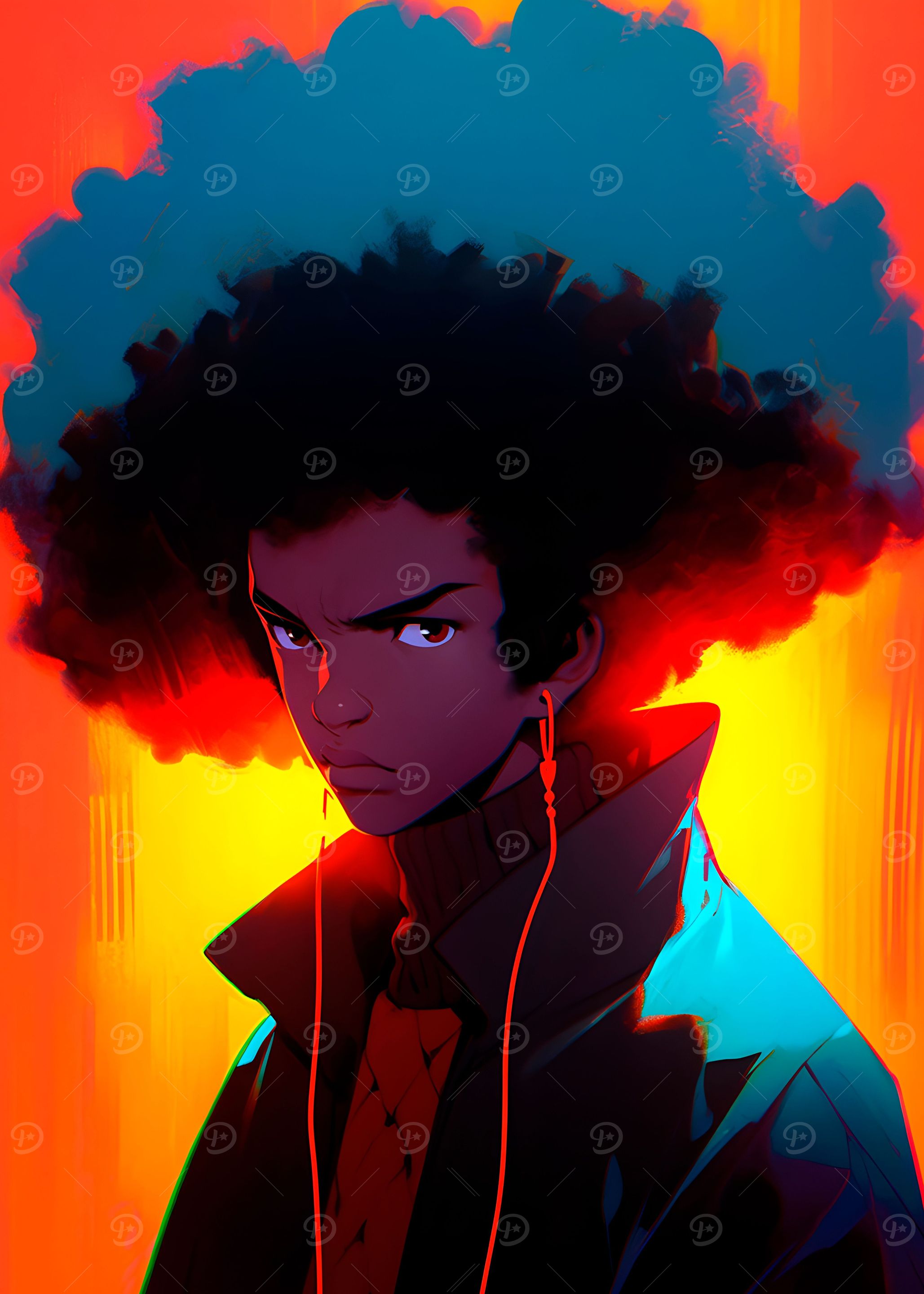 Sunset Afro Hair