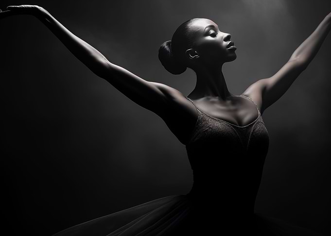 Black Ballerina Poster