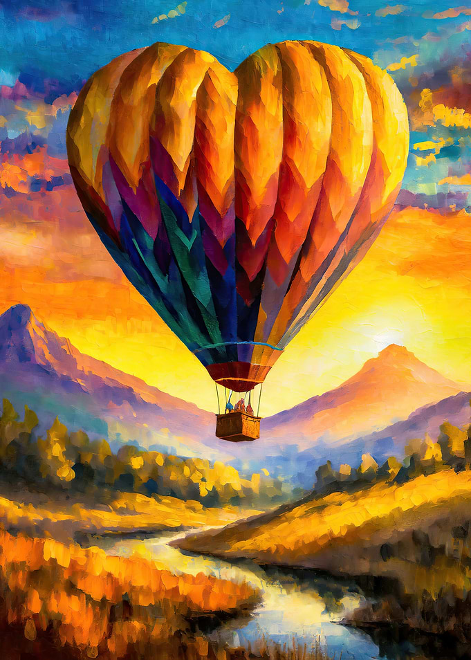 Heart air balloon