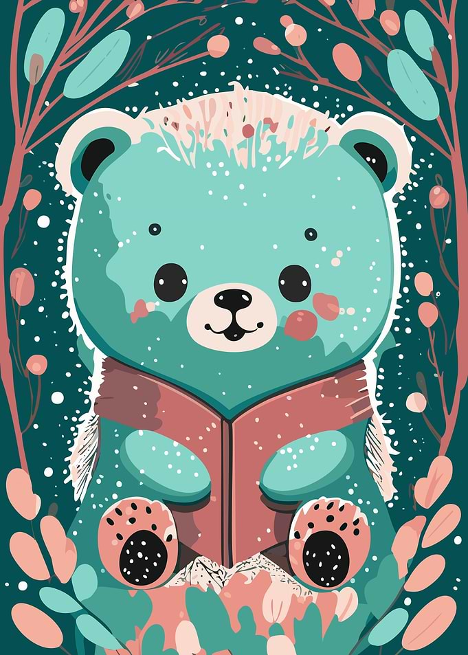 Cute Bear In The Forest