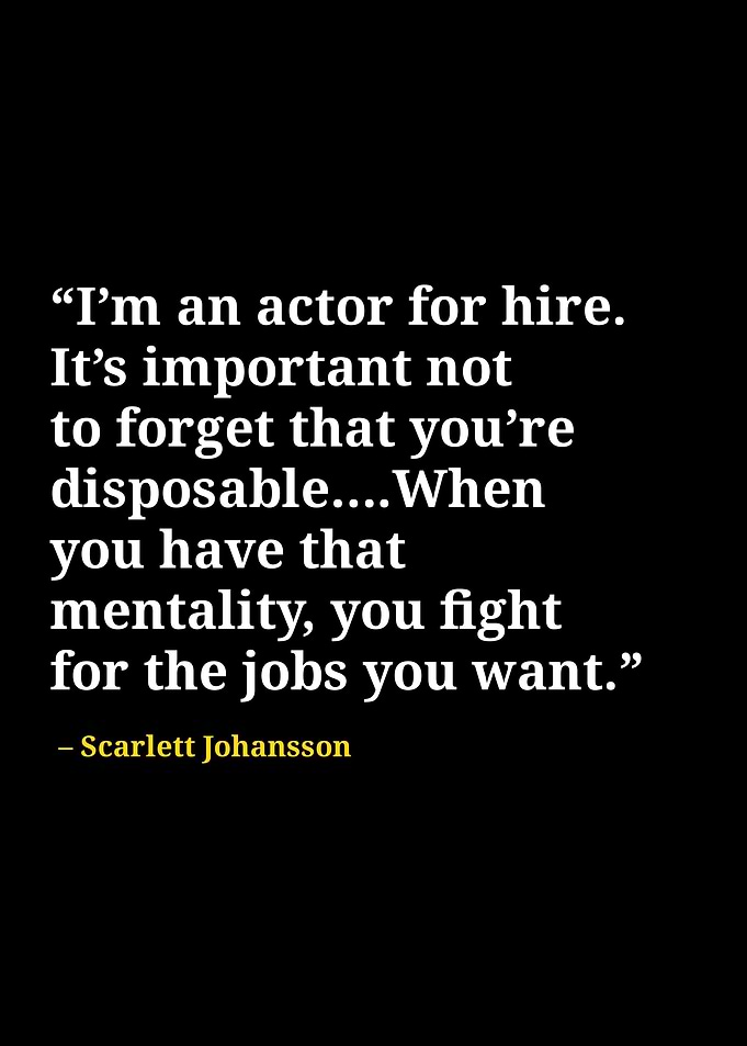 Scarlett Johansson quotes