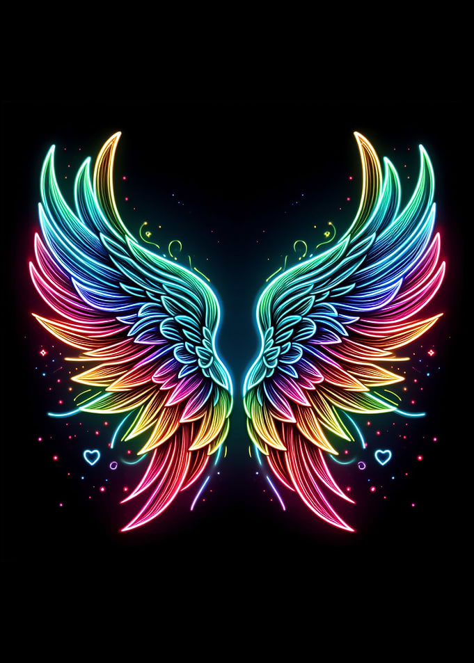 Neon Angel Wings 04