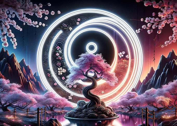 Landscape Sakura balance