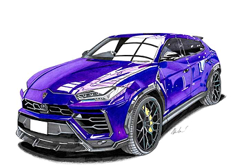Lamborghini Urus Drawing