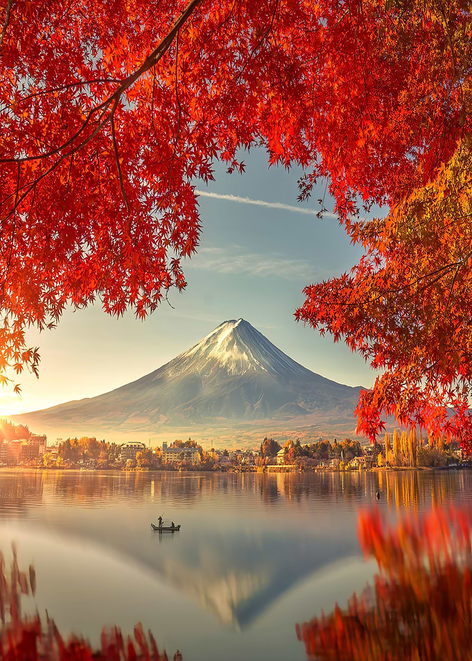 Fuji and Lake Kawaguchiko