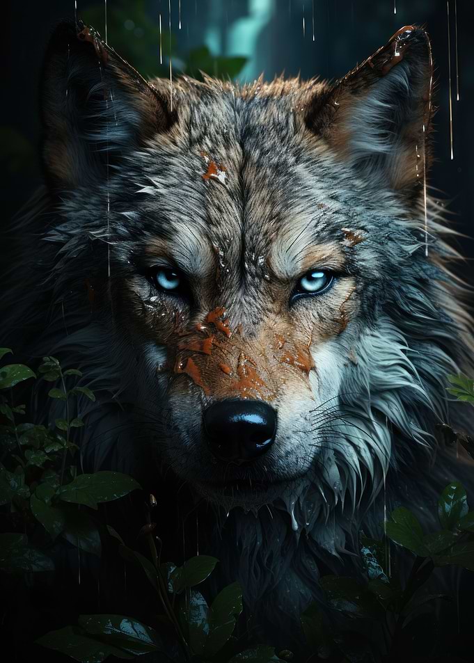 Wolf portrait