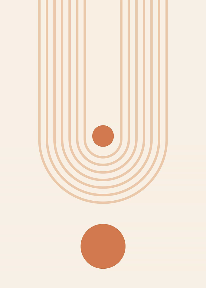 Abstract Boho Curves