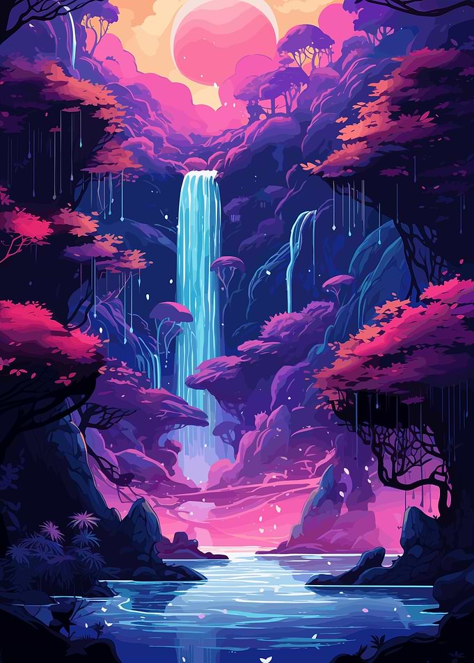 Japanese Waterfall