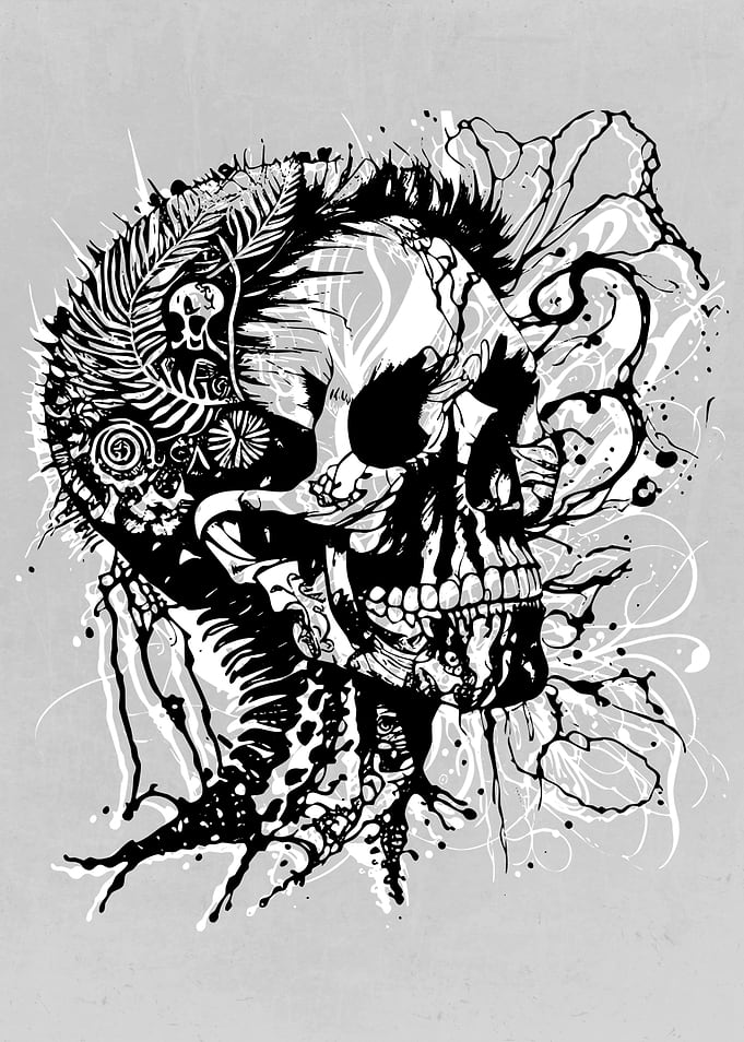 Psychedelic Skulls