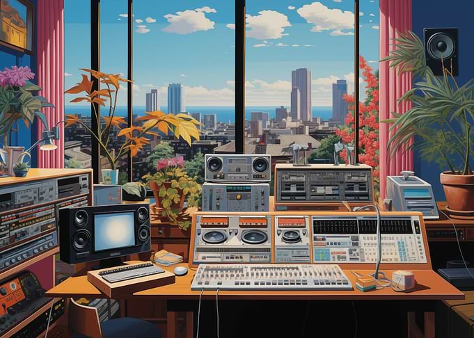 Retro Home Music Studio