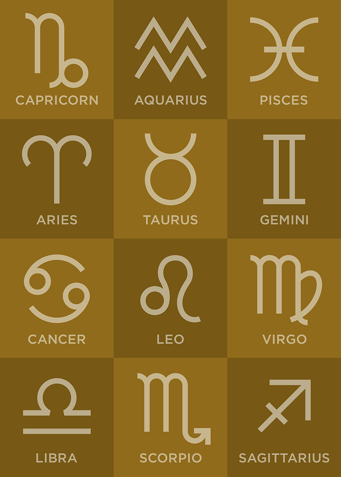 Zodiac Signs Abstract Pop