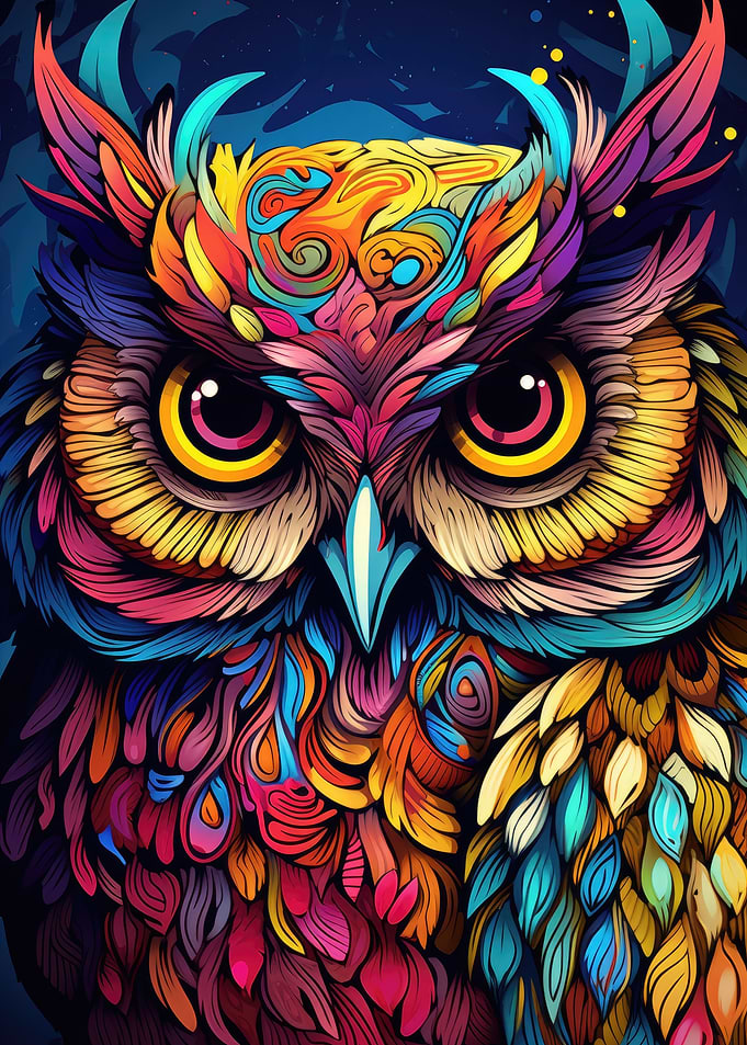 Watchful owl