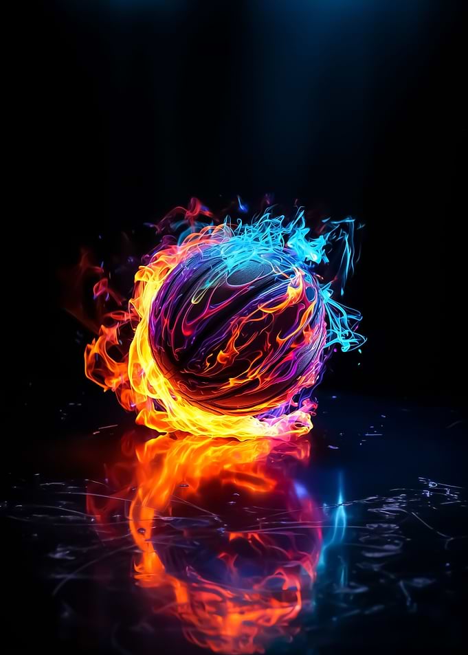 Basketball is on fire