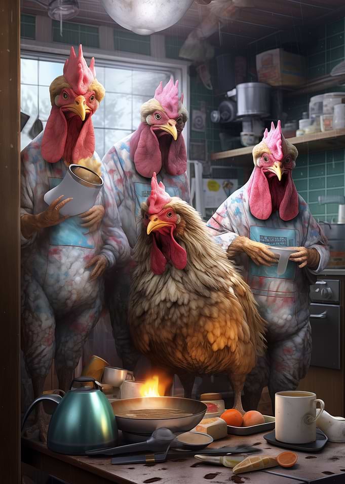 Chicken Pajama Party