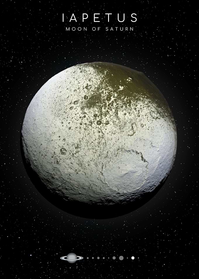 Iapetus Moon of Saturn