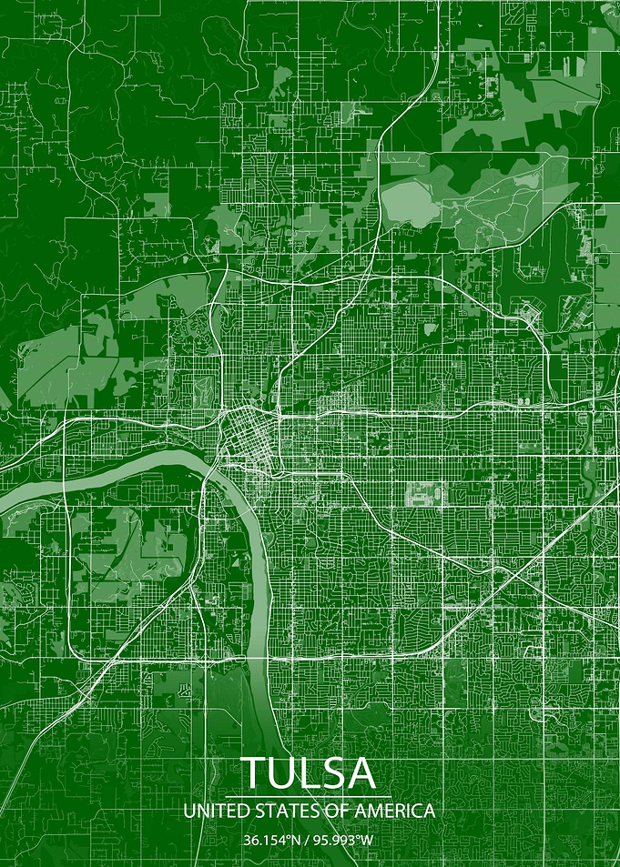 Tulsa Oklahoma Green Map