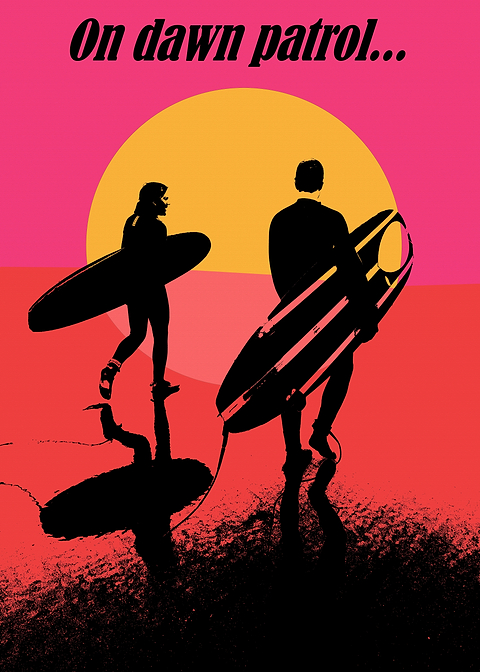 On Dawn Patrol — living room metal wall art