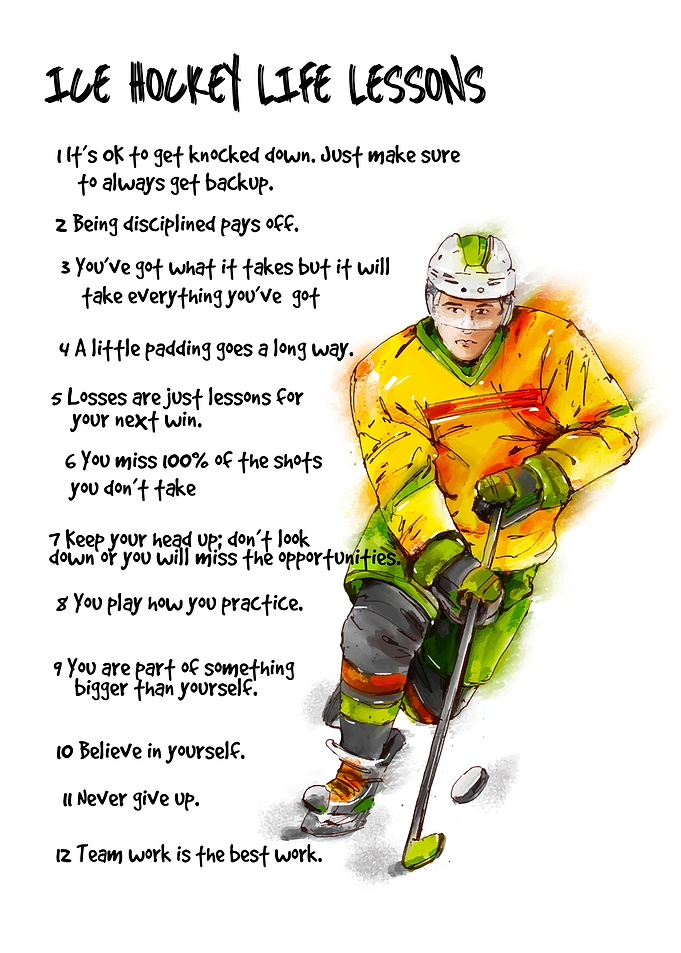 Ice hocket life lessons