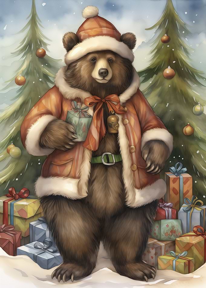 Xmas Bear for Kids