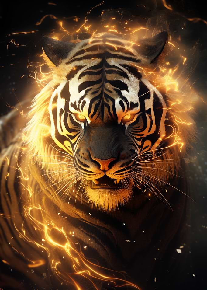 Black and Gold Tiger