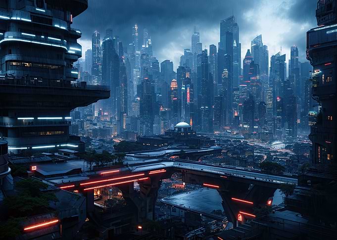 Cyberpunk Skyscrapers