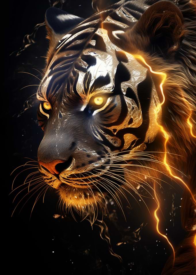Tiger Black and Gold