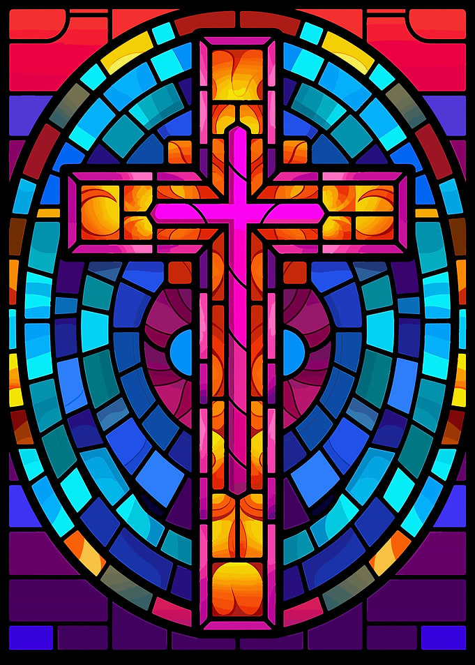 Jesus Christ Cross Glass