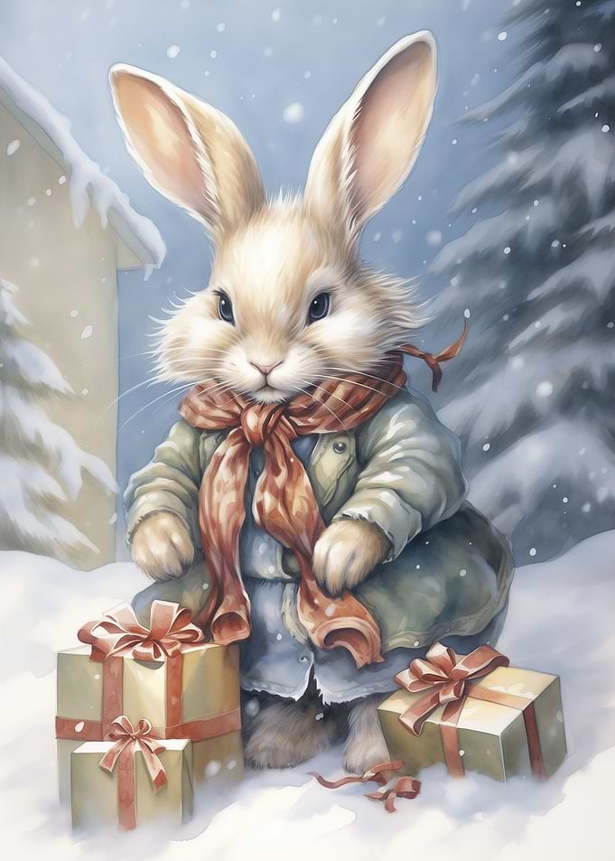 Xmas Rabbit for Kids