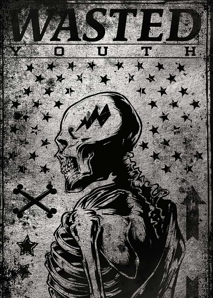 Wasted youth skeleton