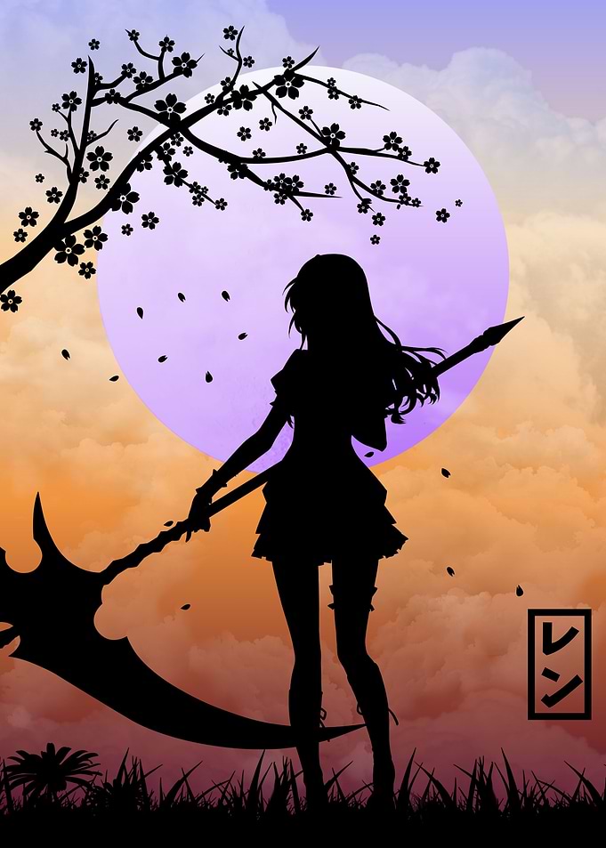 Renne silhouette style
