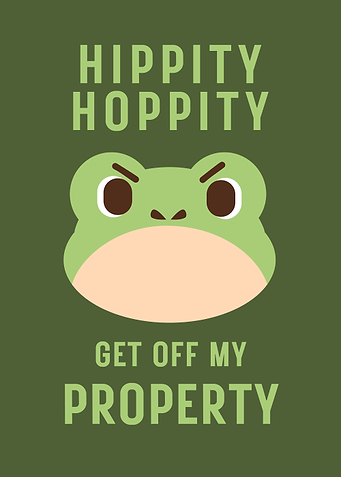 hippity hoppity funny sign
