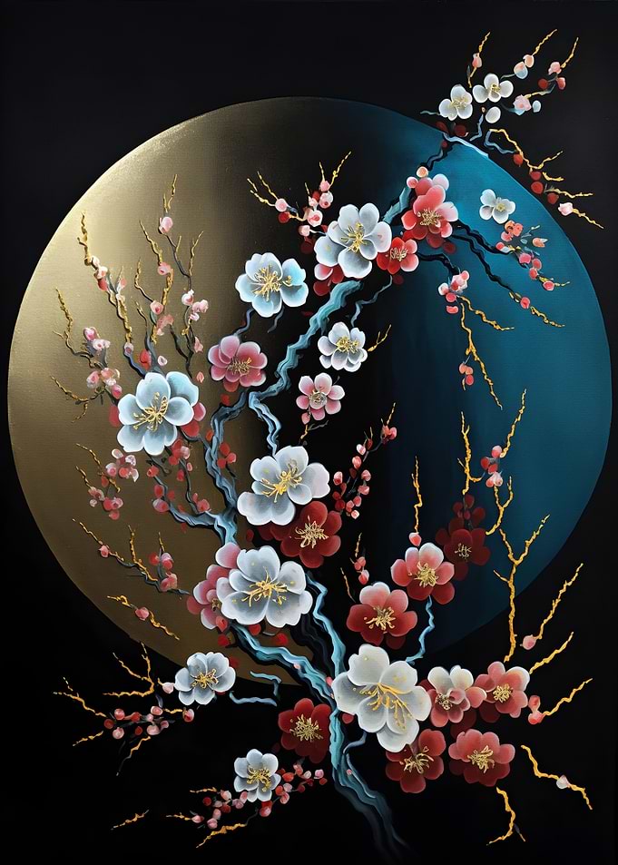 Abstract Plum Blossom