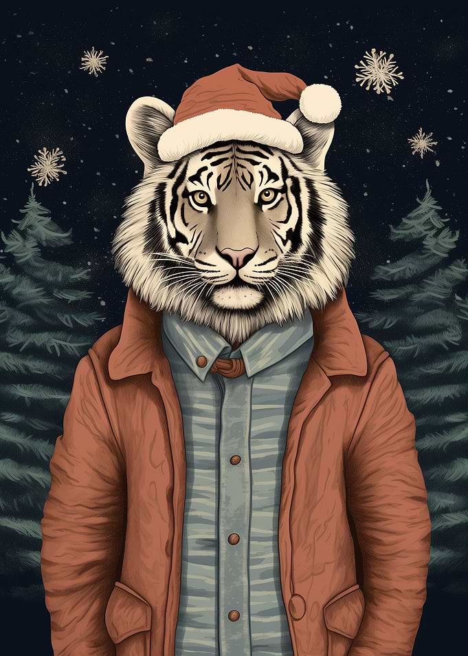 Cute Tiger Xmas