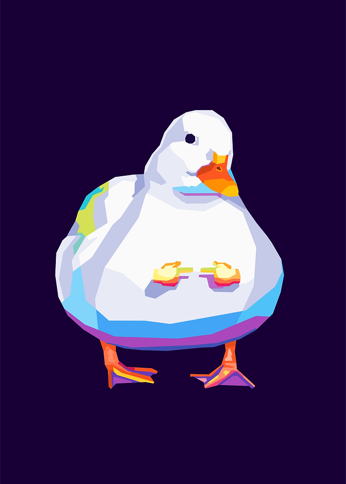 Duck Meme Pop Art
