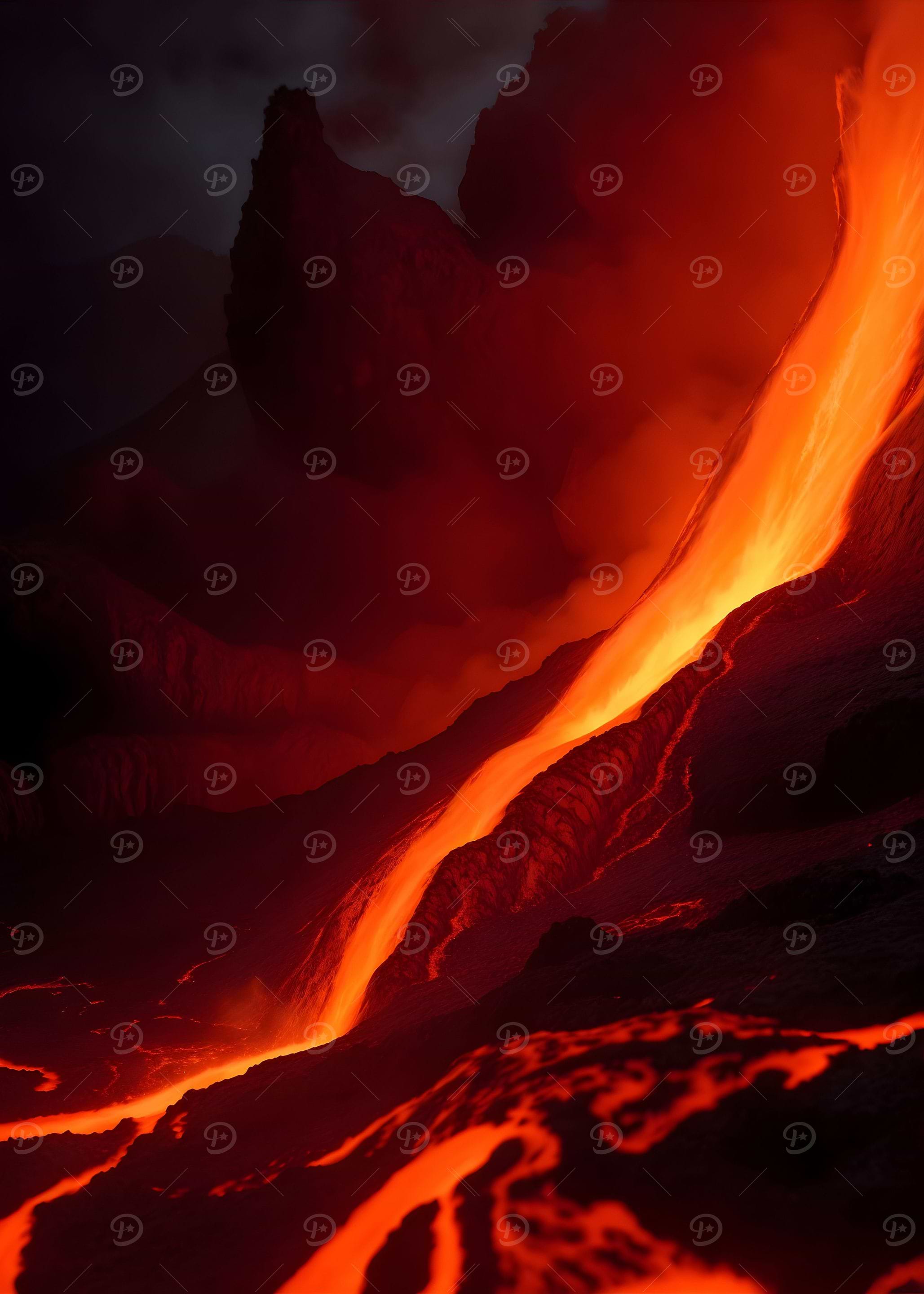 Flowing Lava