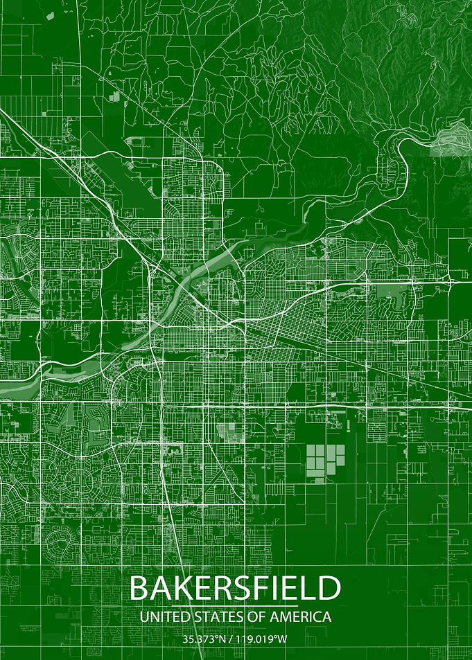 Bakersfield USA Green Map