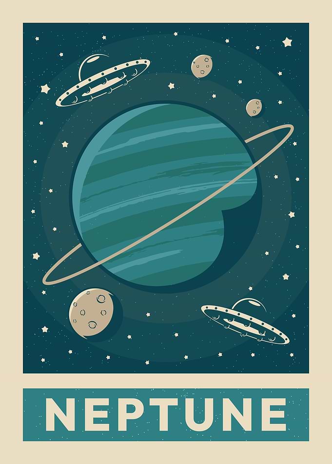 Neptune Retro Planet