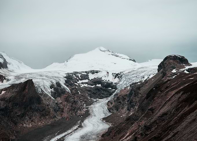 Glaciar on the mountain