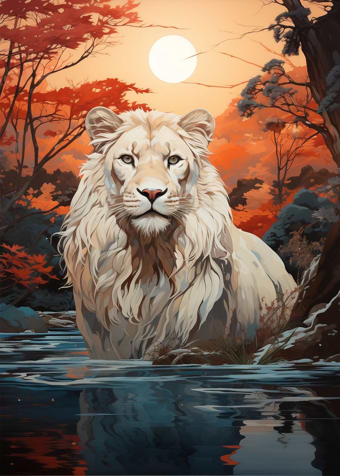 Lion Art Unique