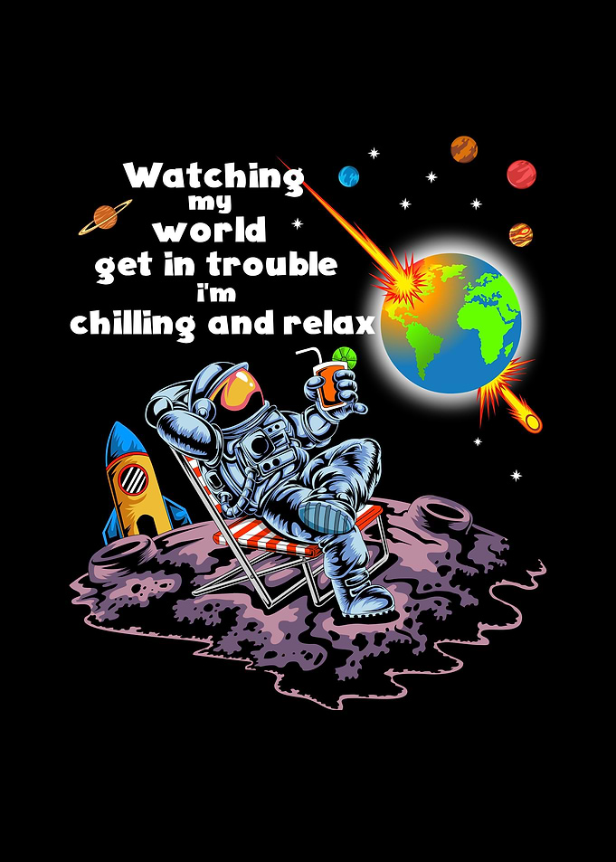 astronaut relaxing