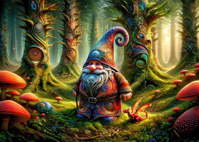 Gnomes Fractal Forest
